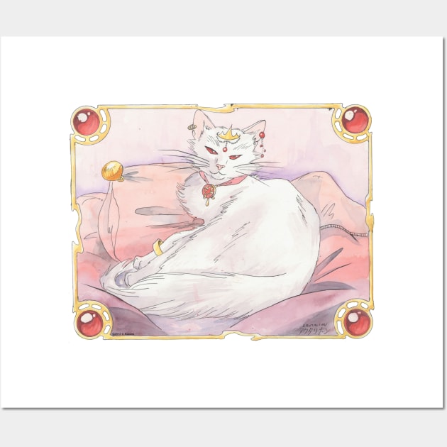 January - Garnet Cat Wall Art by Aqutalion